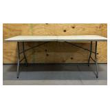 Office Star Resin Rectangle Center-Folding Portable Table for Picnics, Camping, and Tailgating, 6 Feet Office Star Resin Rectangle Center-Folding Portable Table for Picnics, Camping, and Tailgating, 6 Feet