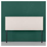 Zinus Jake Upholstered Nailhead Rectangular Headboard in Taupe, Queen Zinus Jake Upholstered Nailhead Rectangular Headboard in Taupe, Queen