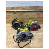 RYOBI, DEWALT lot of 3 (for parts only) RYOBI, DEWALT lot of 3 (for parts only)