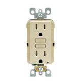 Leviton SmartlockPro 15 amps 125 V Duplex Ivory GFCI Outlet 5-15R 1 pk Leviton SmartlockPro 15 amps 125 V Duplex Ivory GFCI Outlet 5-15R 1 pk