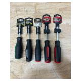 PRO GRADE, PLYMOUTH FORGE Nut Driver, Screwdriver lot of 5 PRO GRADE, PLYMOUTH FORGE Nut Driver, Screwdriver lot of 5