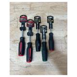 PRO GRADE, PLYMOUTH FORGE Nut Driver, Screwdriver lot of 5 PRO GRADE, PLYMOUTH FORGE Nut Driver, Screwdriver lot of 5