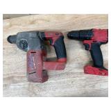 Milwaukee - Lot of 2 - Hammer Drill/Driver and Rotary Hammer (Non Working) Milwaukee - Lot of 2 - Hammer Drill/Driver and Rotary Hammer (Non Working)