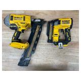 DeWalt - Lot of 2 - Pin and Framing Nailer (Non Working) DeWalt - Lot of 2 - Pin and Framing Nailer (Non Working)