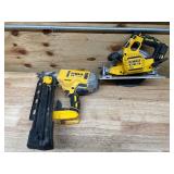 DEWALT - Lot of 2 - Framing Nailer and Circular Saw(Non Working) DEWALT - Lot of 2 - Framing Nailer and Circular Saw(Non Working)