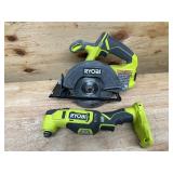 RYOBI - Lot of 2 - Circular Saw and Multi Tool (Non Working) RYOBI - Lot of 2 - Circular Saw and Multi Tool (Non Working)