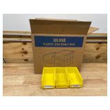 ULine - Lot of 24 - Platic Stackable Bins 7 1/2 x 4 x 3 ULine - Lot of 24 - Platic Stackable Bins 7 1/2 x 4 x 3