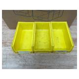 ULine - Lot of 24 - Platic Stackable Bins 7 1/2 x 4 x 3 ULine - Lot of 24 - Platic Stackable Bins 7 1/2 x 4 x 3