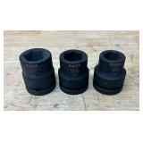 KLUTCH Impact Socket lot of 3 KLUTCH Impact Socket lot of 3