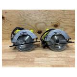 RYOBI Saw lot of 2 (for parts only) RYOBI Saw lot of 2 (for parts only)