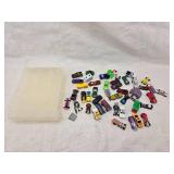 (2) Hot Wheels Storage Cases with Hot Wheels and Matchbox Cars