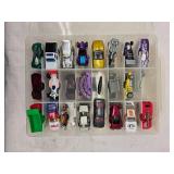 (2) Hot Wheels Storage Cases with Hot Wheels and Matchbox Cars