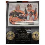 Misc. Tony Stewart Collectables, Diecast Cars, Rookie of the Year Trophy and Bobble Head