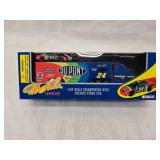 (3) 1/64 Scale Nascar Transporters and (1) Mini Transporter