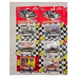(15) 1/64 Scale Nascar Collectables Cars with Trading Card and Display Stand 93-97