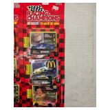 (15) 1/64 Scale Nascar Collectables Cars with Trading Card and Display Stand 93-97
