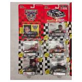 (15) 1/64 Scale Nascar Collectables Cars with Trading Card and Display Stand