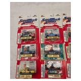 (15) Nascar Super Turck Collectables with Trading cars and stand
