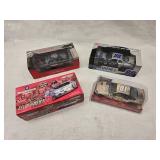 (4) Misc. 1/24 Scale Nascar Diecast Collectables