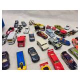 Hot Wheels Rolling Storage Case and Misc. Hot Wheel and Matchbox Cars