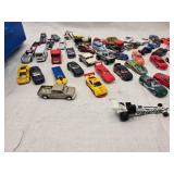 Hot Wheels Rolling Storage Case and Misc. Hot Wheel and Matchbox Cars
