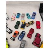 (2) Storage Cases Both Filled With Multiple Hot Wheels and Matchbox Cars, Stock Car Collector Case with Nascar Collectables