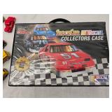 (2) Storage Cases Both Filled With Multiple Hot Wheels and Matchbox Cars, Stock Car Collector Case with Nascar Collectables
