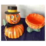 Dept. 56 Jack-o-Lantern and Candy Bowl