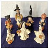 7 Piece Group of Halloween Figures