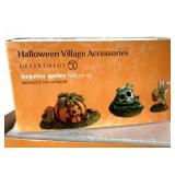 Dept. 56 Halloween: "Screech Owl Farm", "Deranged Chickens" and "Forgotten Garden"