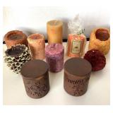 Group of Autumn Decor Candles