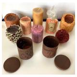 Group of Autumn Decor Candles