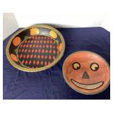 Pair of Painted Halloween Bowls