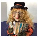 Halloween "Bookworm Witch" Figure