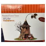 Dept. 56 Halloween: "Haunted Tower Tours" and "Costumes For Sale"