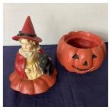 Bethany Lowe Halloween "Payton in Pumpkin" Candy Dish
