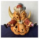 Bethany Lowe Halloween: “Clown Jumping Over Pumpkin”