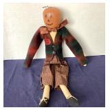 Folk Art Pumpkin Head Doll