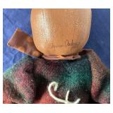 Folk Art Pumpkin Head Doll