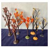 Group of 7 Dept. 56 Autumn Trees