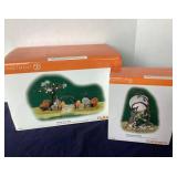 Dept. 56 Halloween: "Haunted Front Yard" and  "Halloween Full Moon"