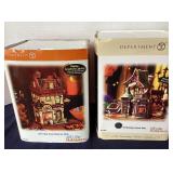 Dept. 56 Halloween: "Hair Today, Gone Tomorrow" and " Bewitching Costume Shop"