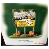 Dept. 56 Halloween: "Halloween Festival Billboard" and "Halloween Water Tower"
