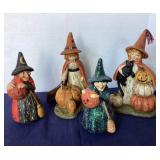 Group of 4 Bethany Lowe Style Witch Figures