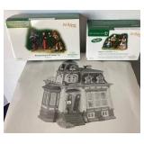 Dept. 56 Halloween: "Haunted Mansion", "Masquerading on All Hallows Eve" and "Begging for Soul Cakes"