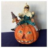 Brittany Lowe Halloween: Masked Boy Riding Pumpkin