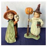 Bethany Lowe Halloween: Pair of Young Witches
