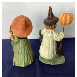 Bethany Lowe Halloween: Pair of Young Witches