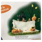 Dept. 56 Halloween: "Halloween Pumpkin Stand" and "Creepy Village Sign"