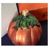 Christopher Radko Pumpkin Ornament and Old World Halloween Light Covers